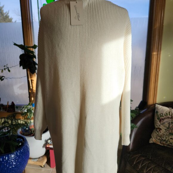 25051 NWT!!! Beautiful Cream Universal Thread Open Front Cardigan Size XXL - Picture 2 of 10